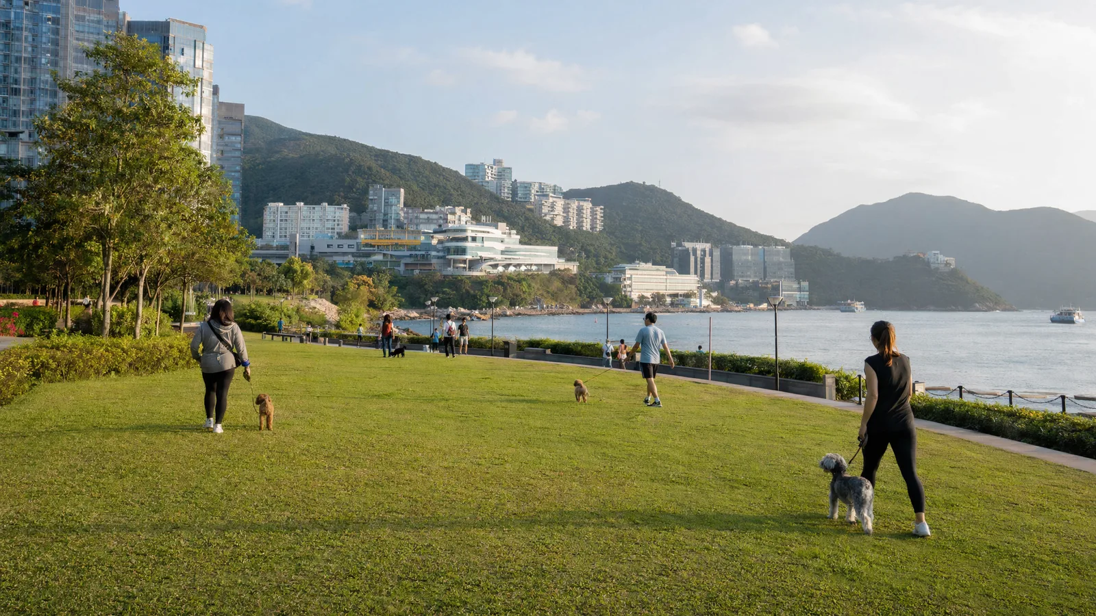 數碼港海濱草坪,AFCD 領養日曾在此舉行